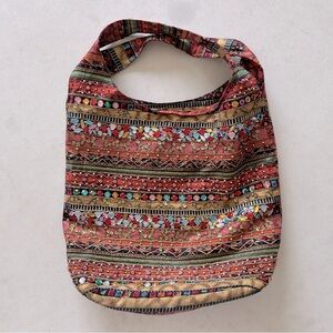 Vintage Embellished Tote Bag